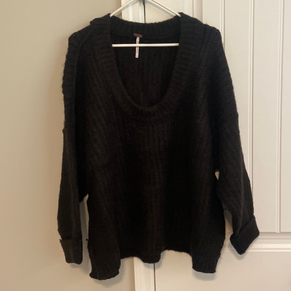 Free People Black Sweater